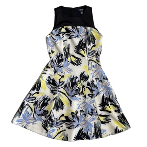 Chaps Women‎ Career Formal Fit Flare Pocket Sleeveless Front Dress Pocket Size 4